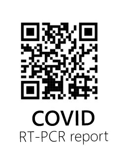 For international travelers a QR code is required on the RTPCR test report