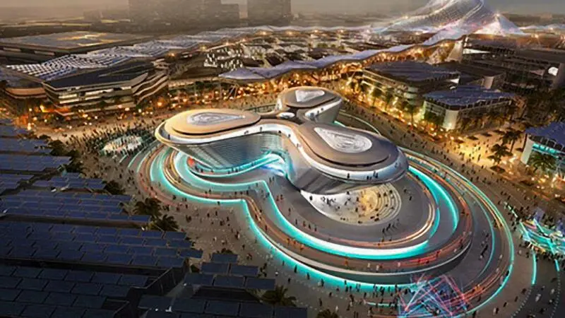 Top view of Dubai Expo 2020